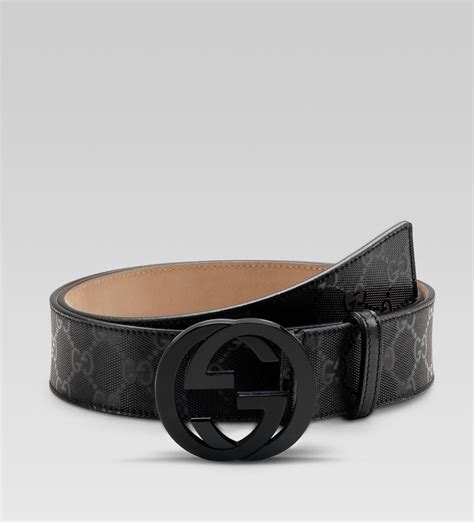 gucci all black mens belt|authentic black Gucci belt.